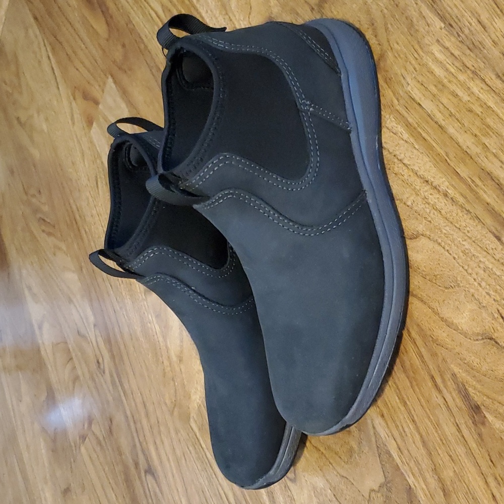 Florsheim Boys Great Lakes Waterproof Plain Toe Gore Boot Jr. Black Size 4.5